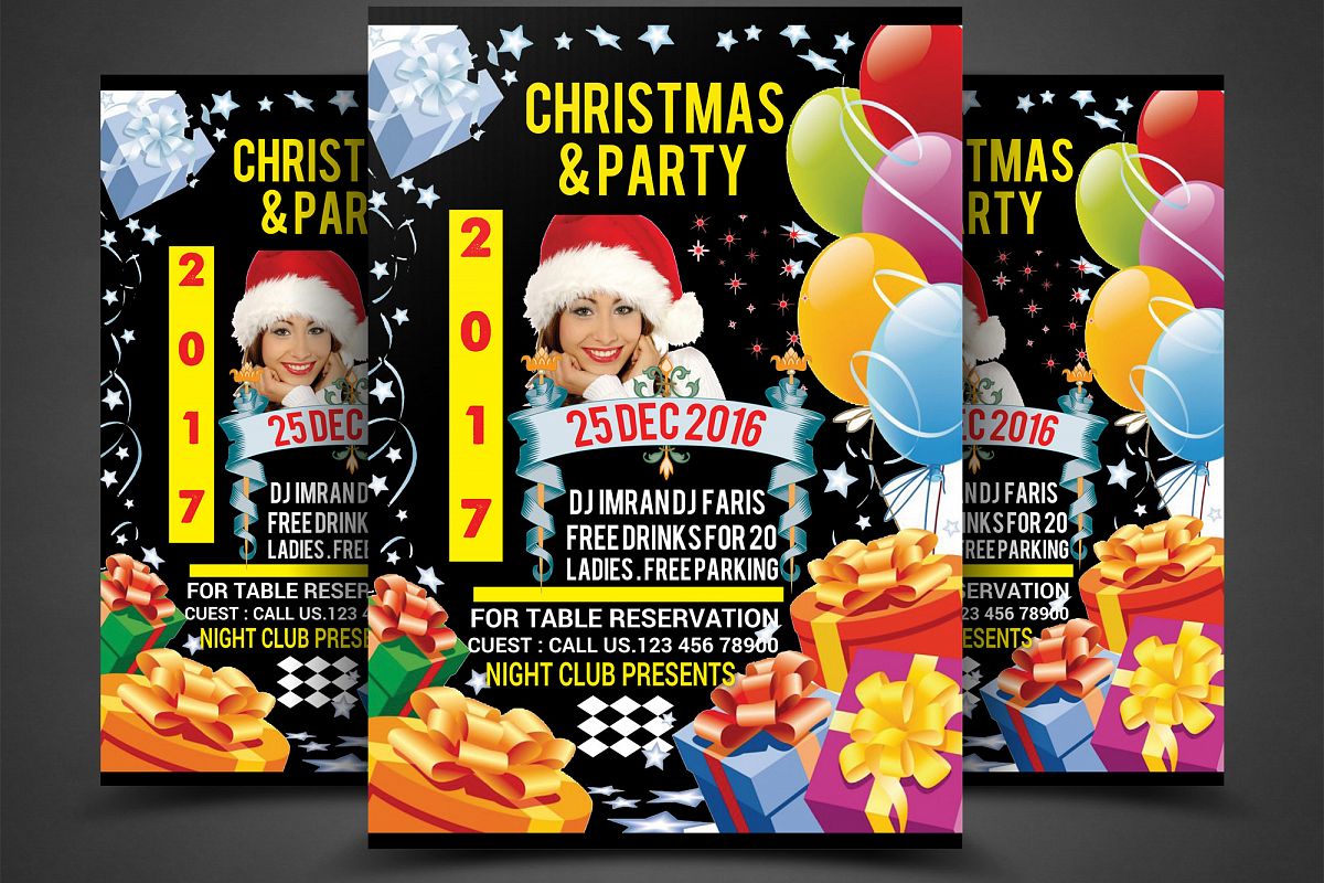 Christmas & party Flyer example image 1