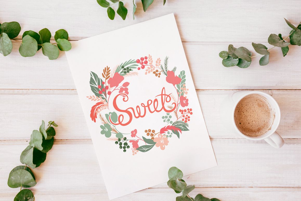 Vector Floral, patterns & hearts example image 1