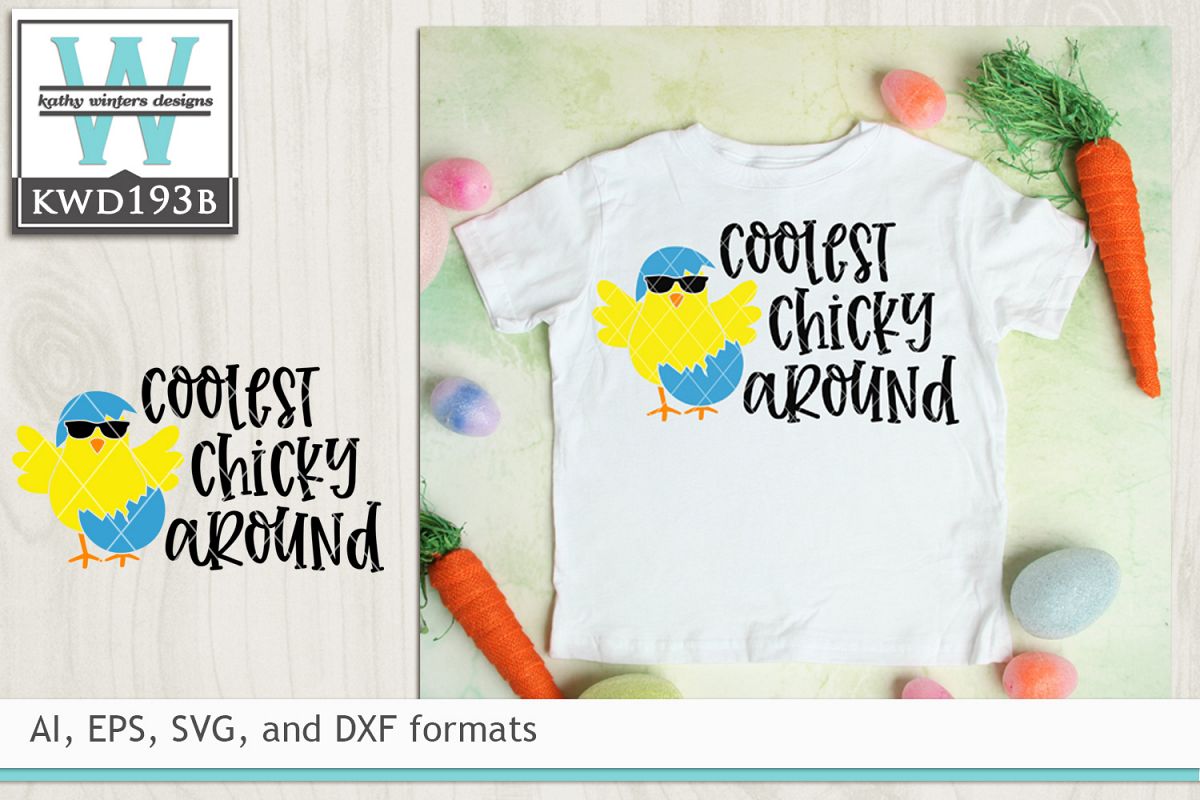 Easter SVG - Cutest Chicky Around example image 1