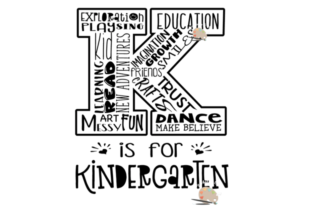 Download K is for Kindergarten svg first day of kindergarten t-shirts