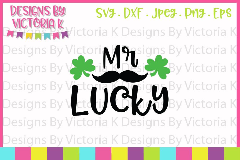 St Patrick's Day, Mr Lucky, Mister Lucky, SVG, DXF, PNG example image 1