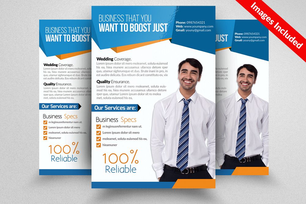 Corporate & Business Flyers Templates example image 1