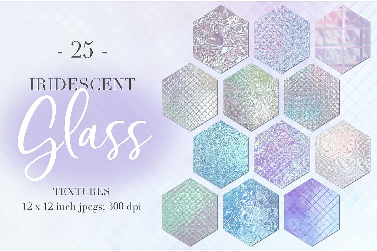 Iridescent glass textures example image 1
