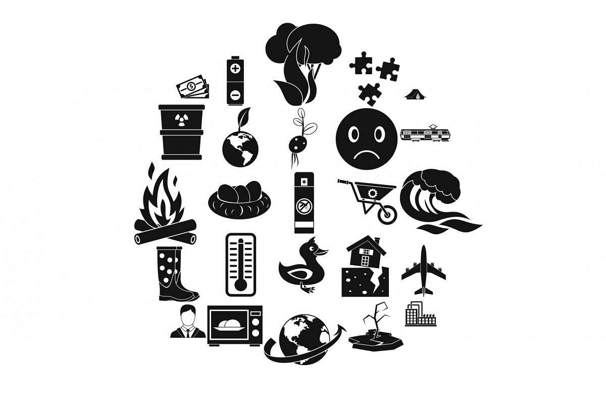 Torrid Icons Set Simple Style