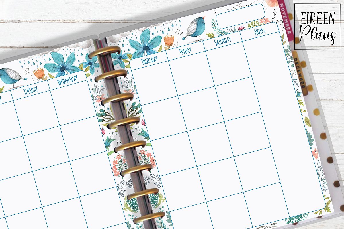 Monthly Printable for Classic Happy Planner (233606) | Inserts | Design ...