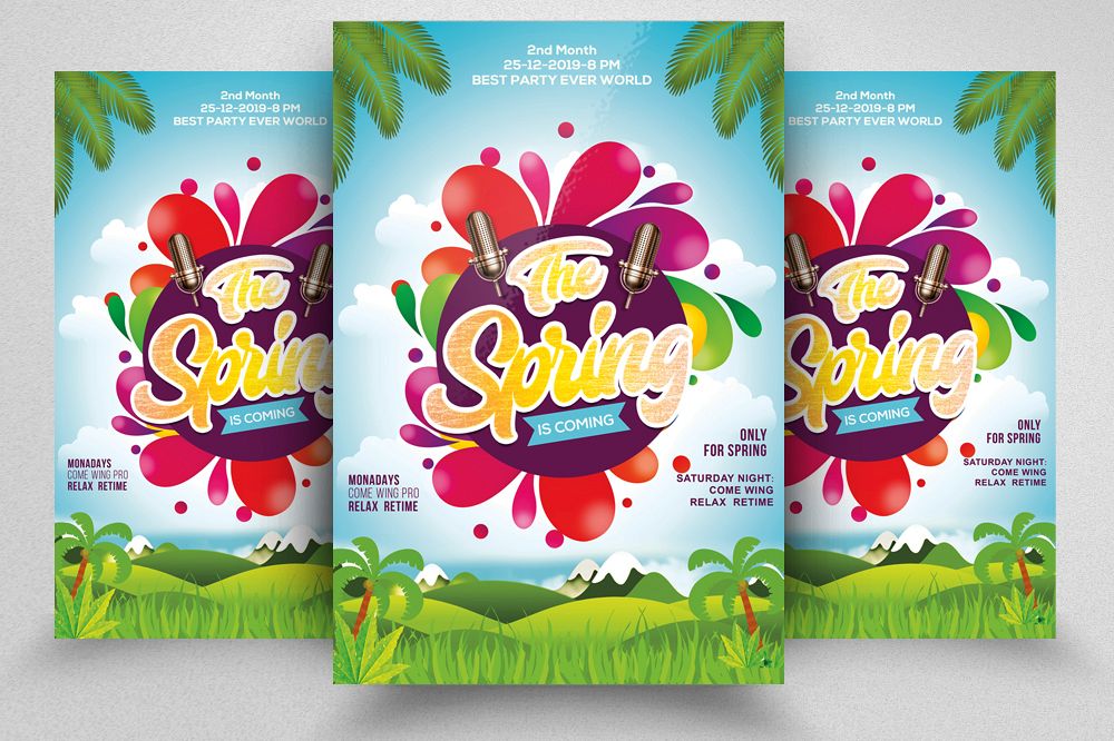 Spring Festival Flyer Template example image 1