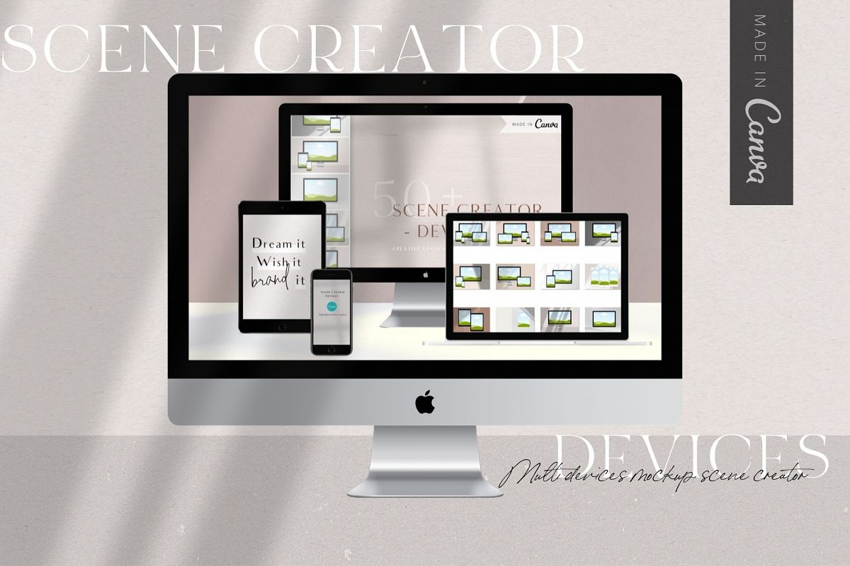 Canva Devices Mockup Scene Creator example image 1