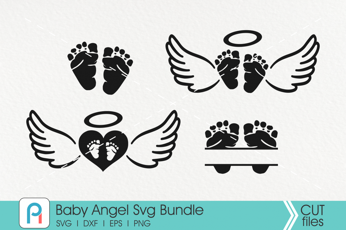 Download Baby Angel Svg Bundle - baby memorial vector files (483112 ...