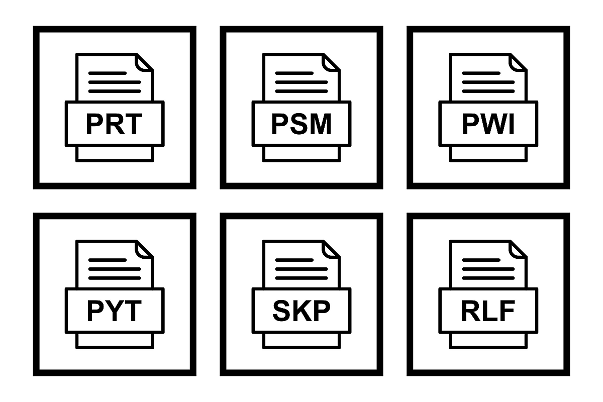 Set Of File Formats Icons example image 1