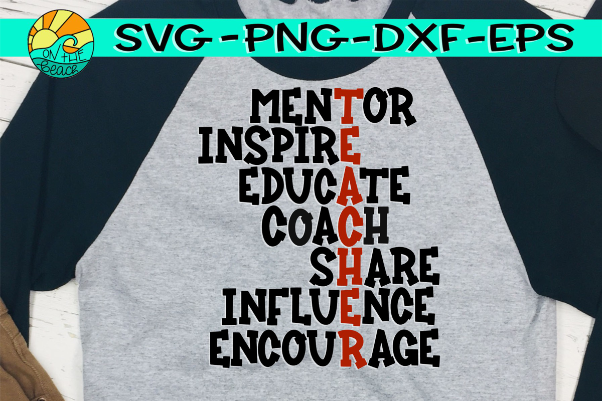 Teacher Words - Mentor - Inspire - Educate - Coach - Share example image 1