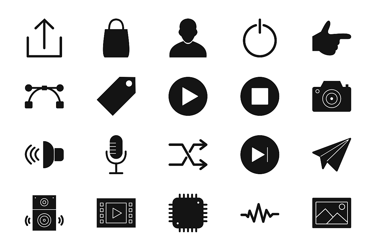 Set Of Multimedia Icons example image 1
