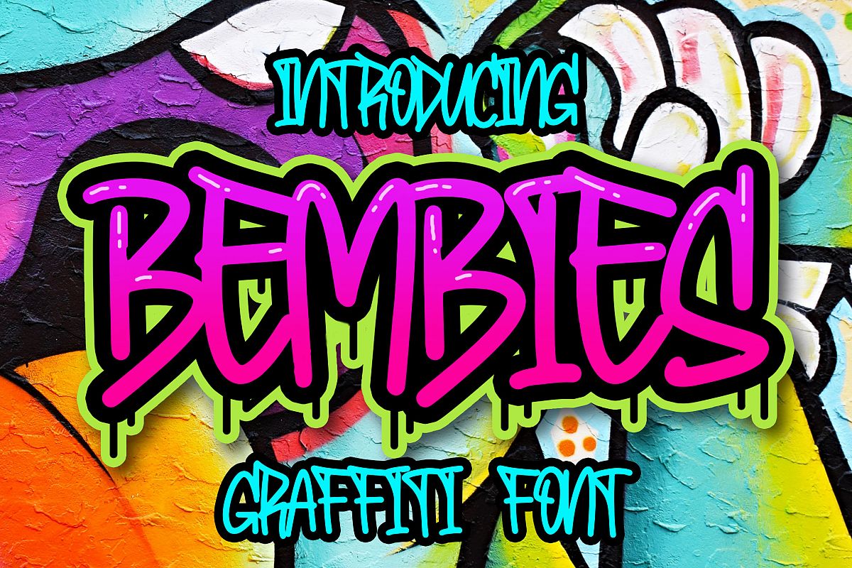 Bembies - Graffiti Font example image 1