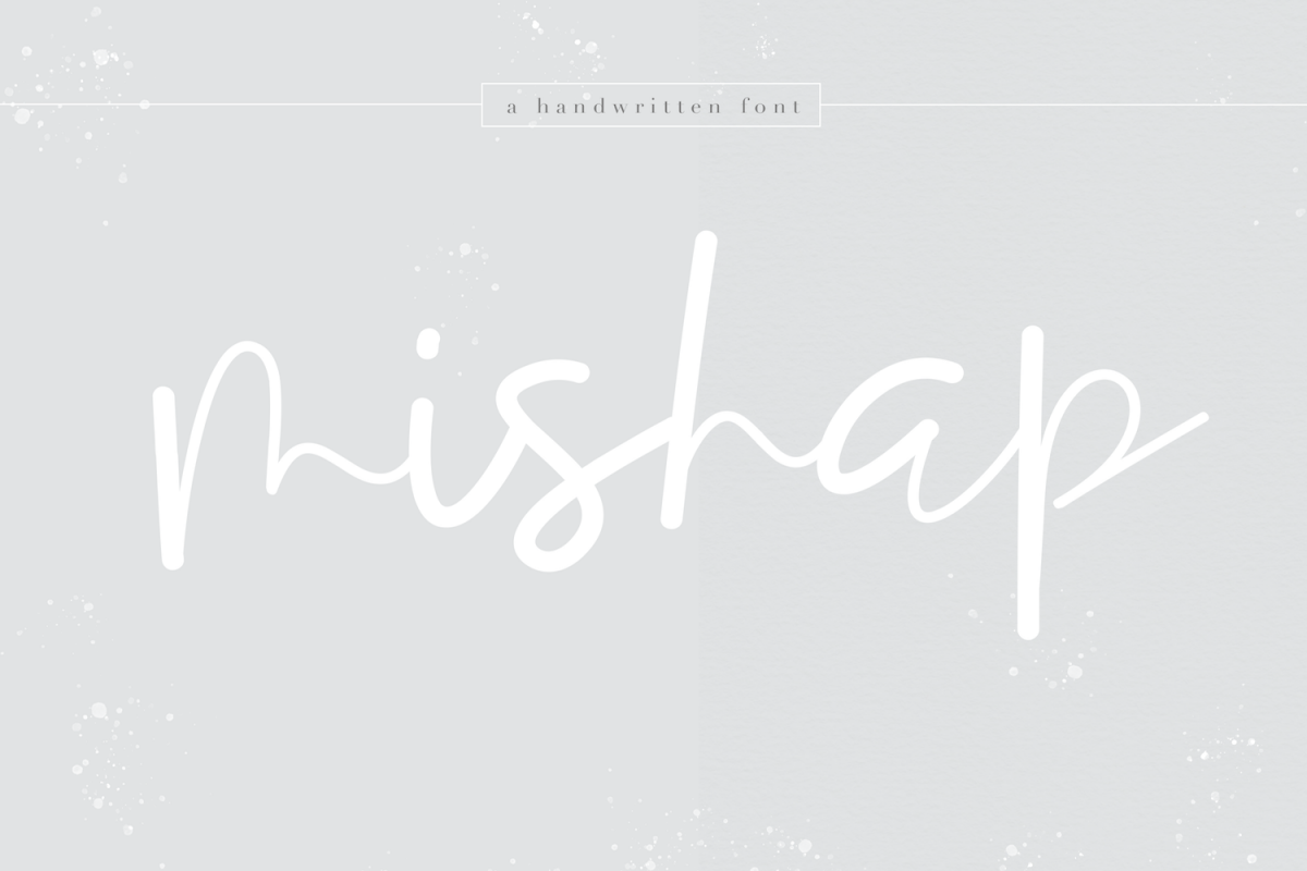 Mishap - A Chic Handwritten Font example image 1