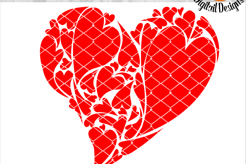 Valentine SVG - Valentine Cut File - Heart SVG - DXF - PNG - EPS - Valentine Sign SVG - Love Sign - Love SVG - Heart SVG - Valentine T-shirt design example image 1