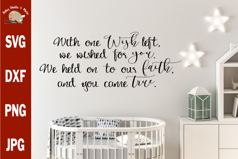 New Baby Svg Reveal Room Wall Decal Nursery