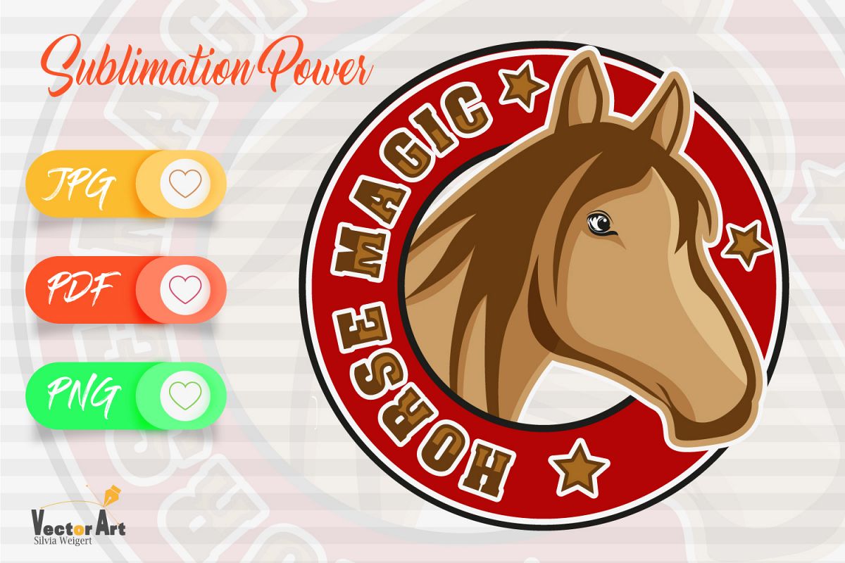 Horse Magic - Sublimation File for Crafter example image 1