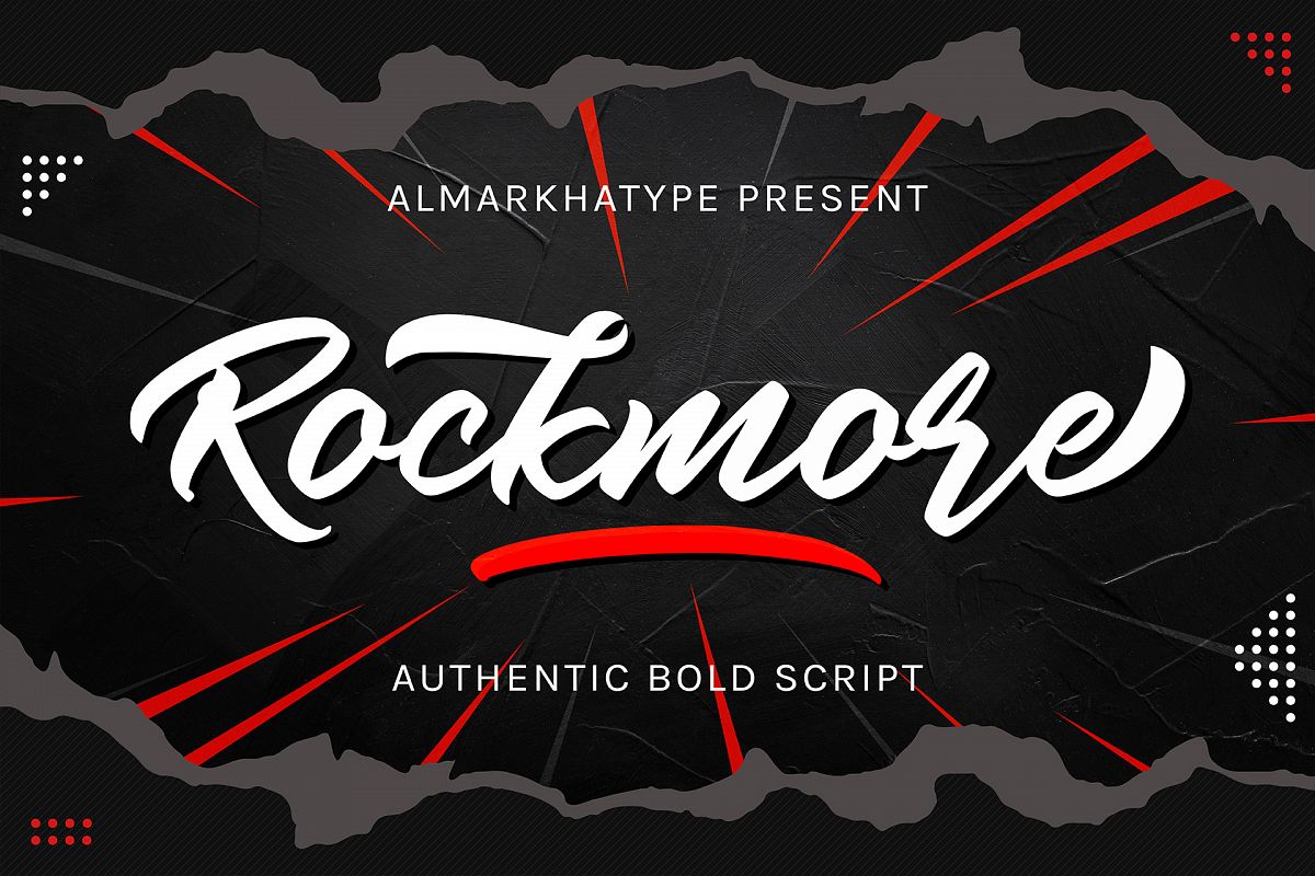Rockmore - Authentic Bold Script example image 1