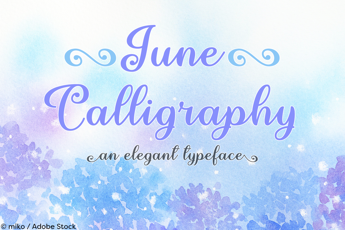 June Calligraphy example image 1