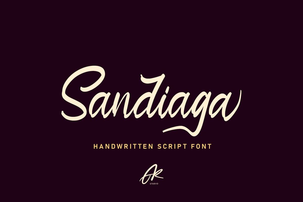 Sandiaga | Modern Script Font example image 1