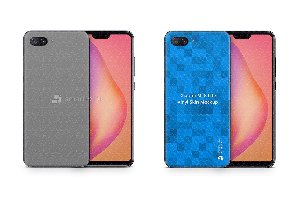 Xiaomi Mi8 Lite 2018 PSD Skin Mockup Template example image 1