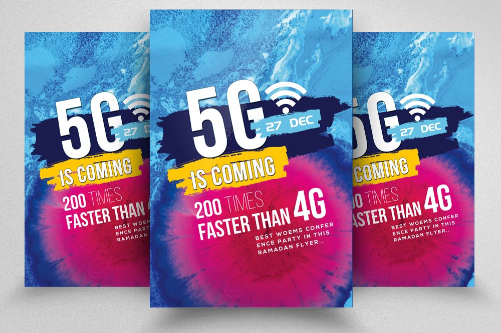 5G Internet Flyer Template example image 1