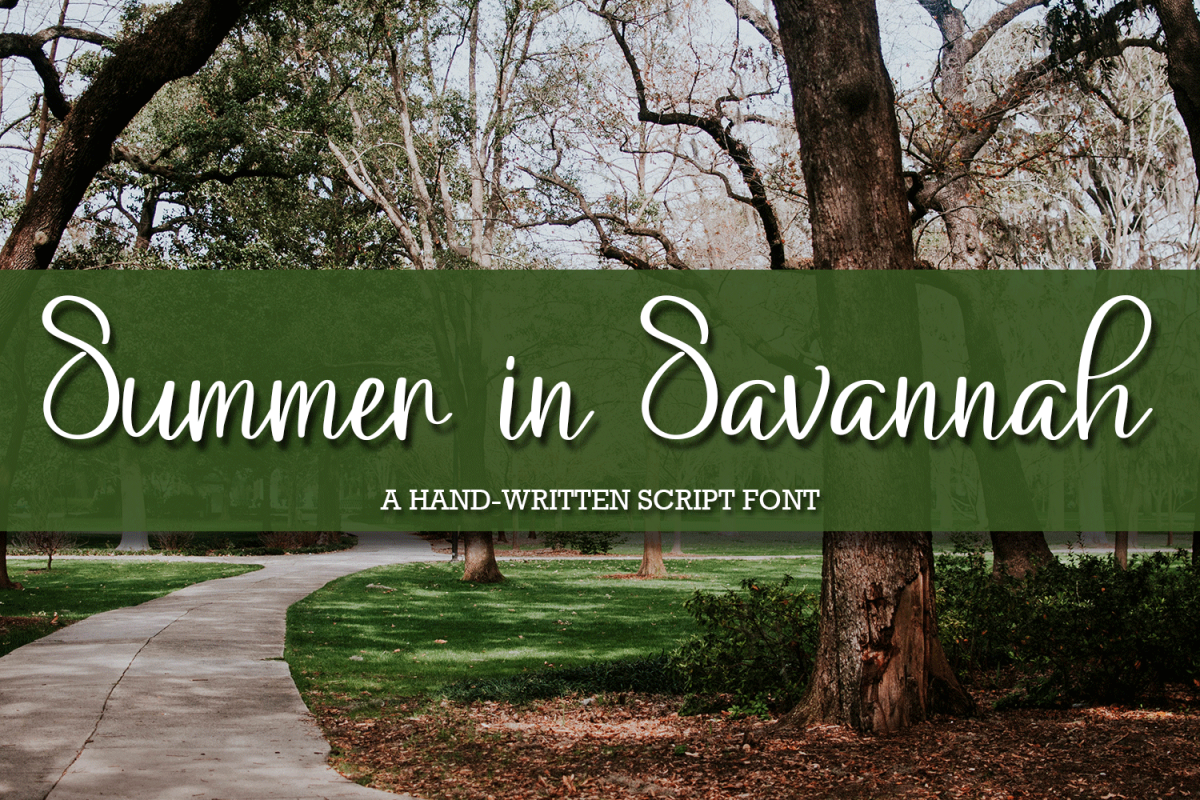 Summer in Savannah - A Hand-Written Script Font example image 1