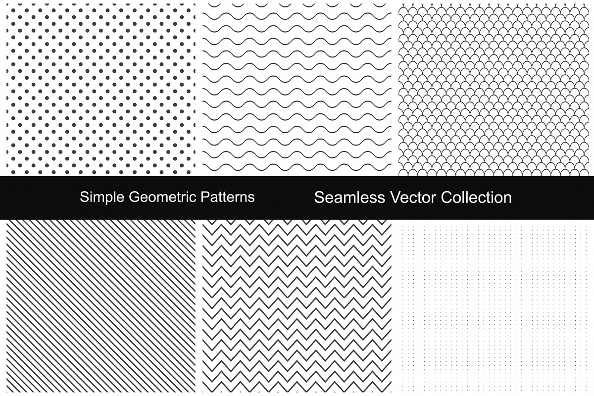 Seamless geometric patterns. example image 1