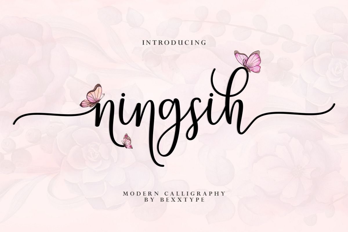 Ningsih Script | Luxury Font example image 1