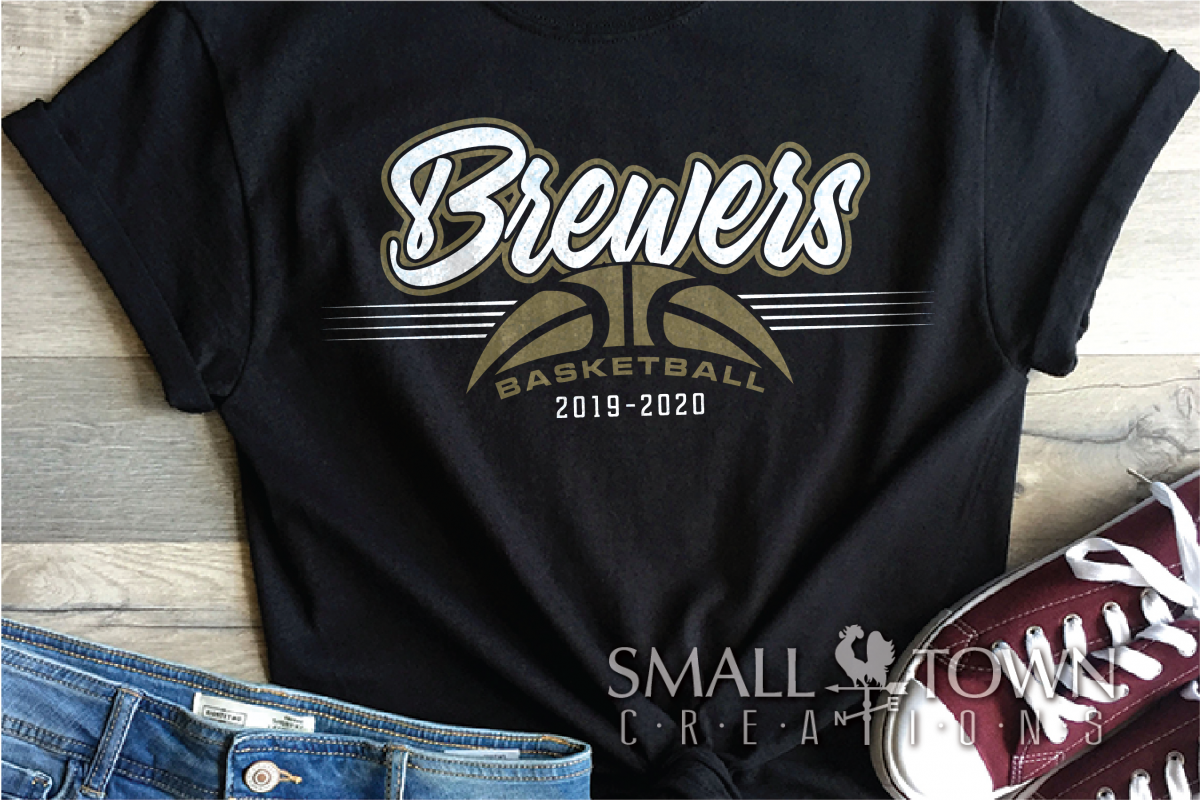 Brewer, Basketball, Sport, Team, Logo, PRINT, CUT, DESIGN example image 1