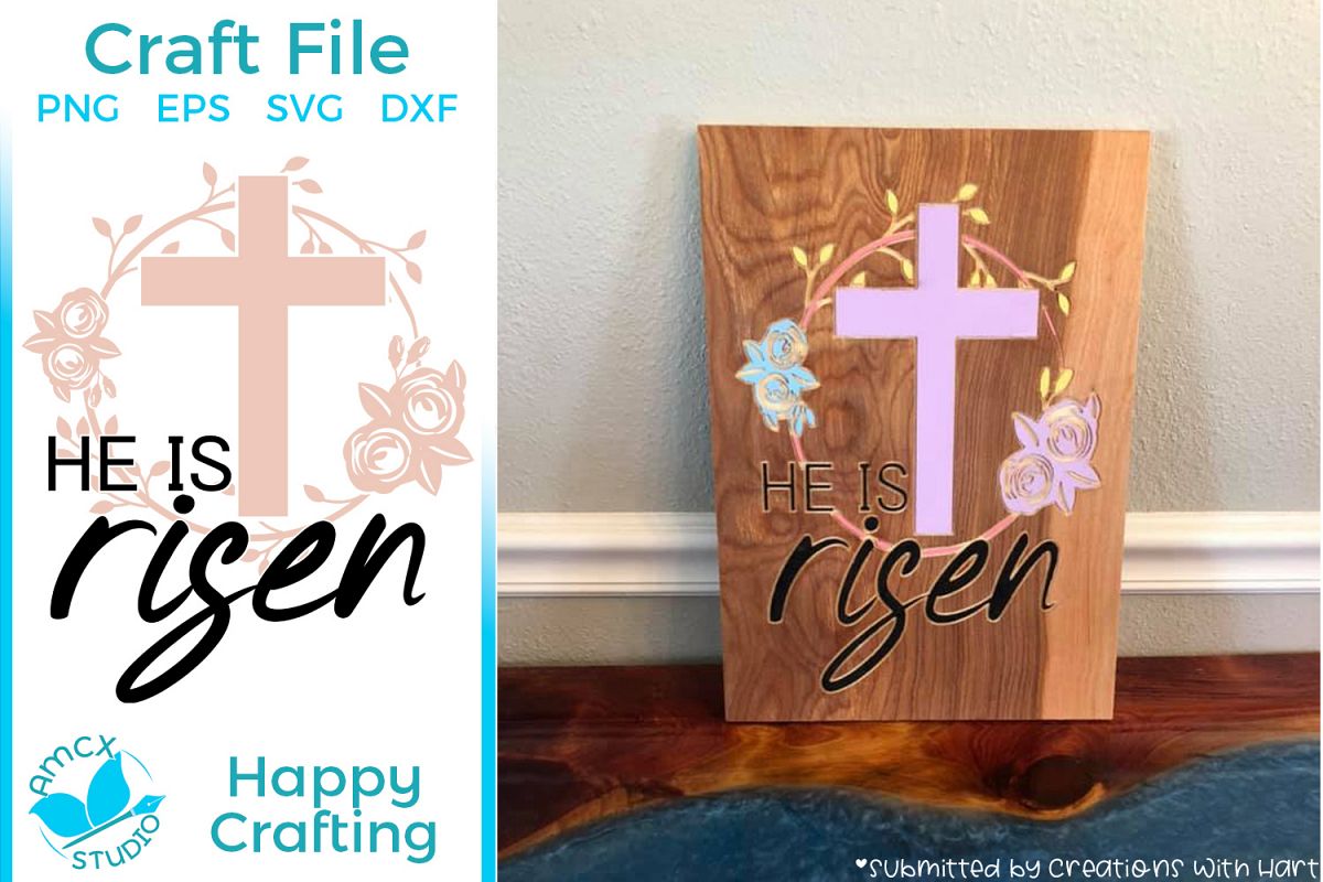 He Is Risen - Christian Cut Craft Files example image 1