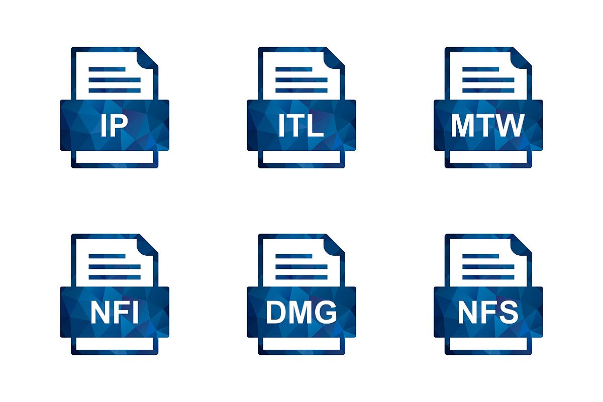 Set Of File Formats Icons example image 1