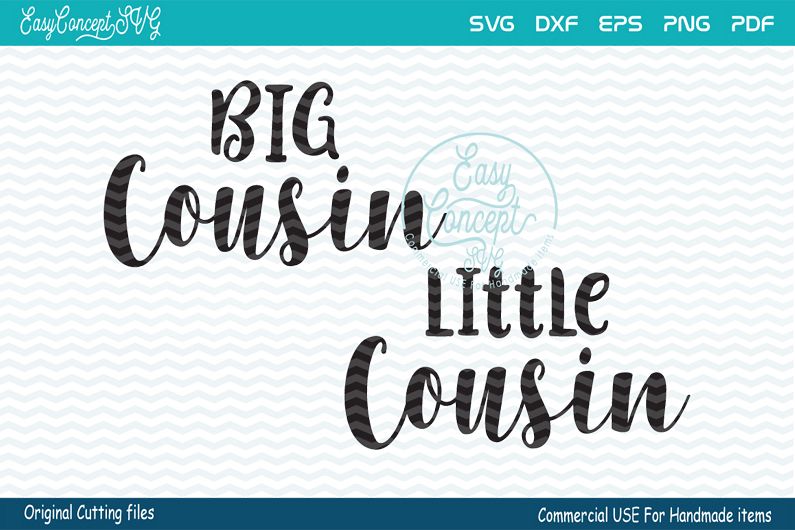 Big cousin little cousin SVG, little cousin Svg, Big cousin example image 1