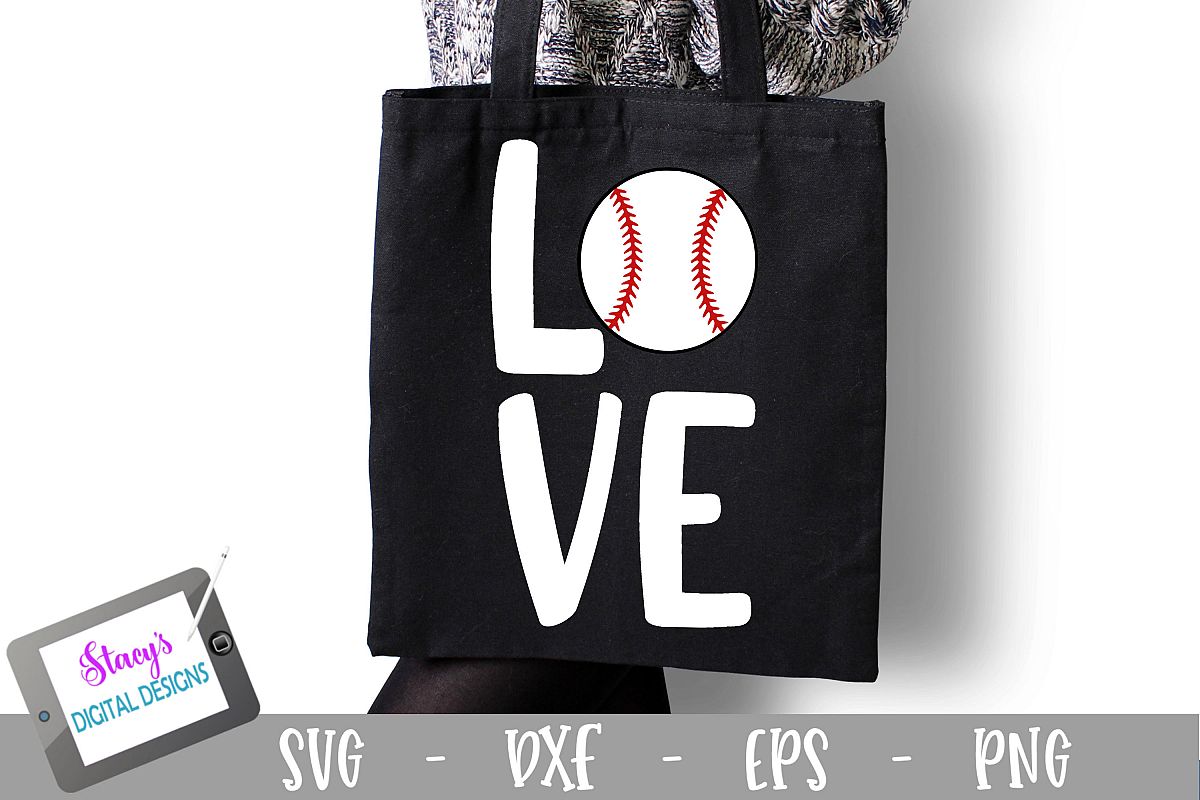 Baseball SVG File - Love with baseball - square example image 1