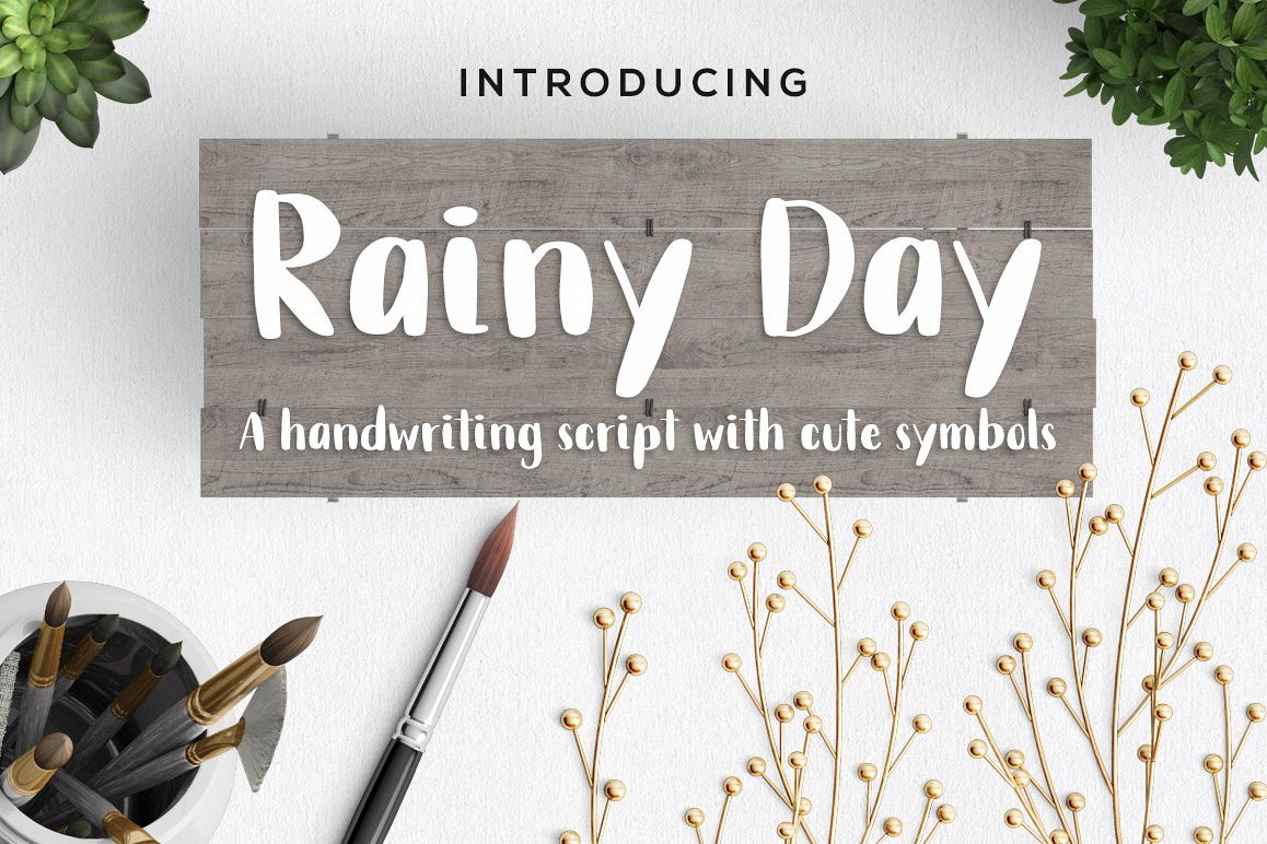 Rainy Day Handwriting Script Font example image 1