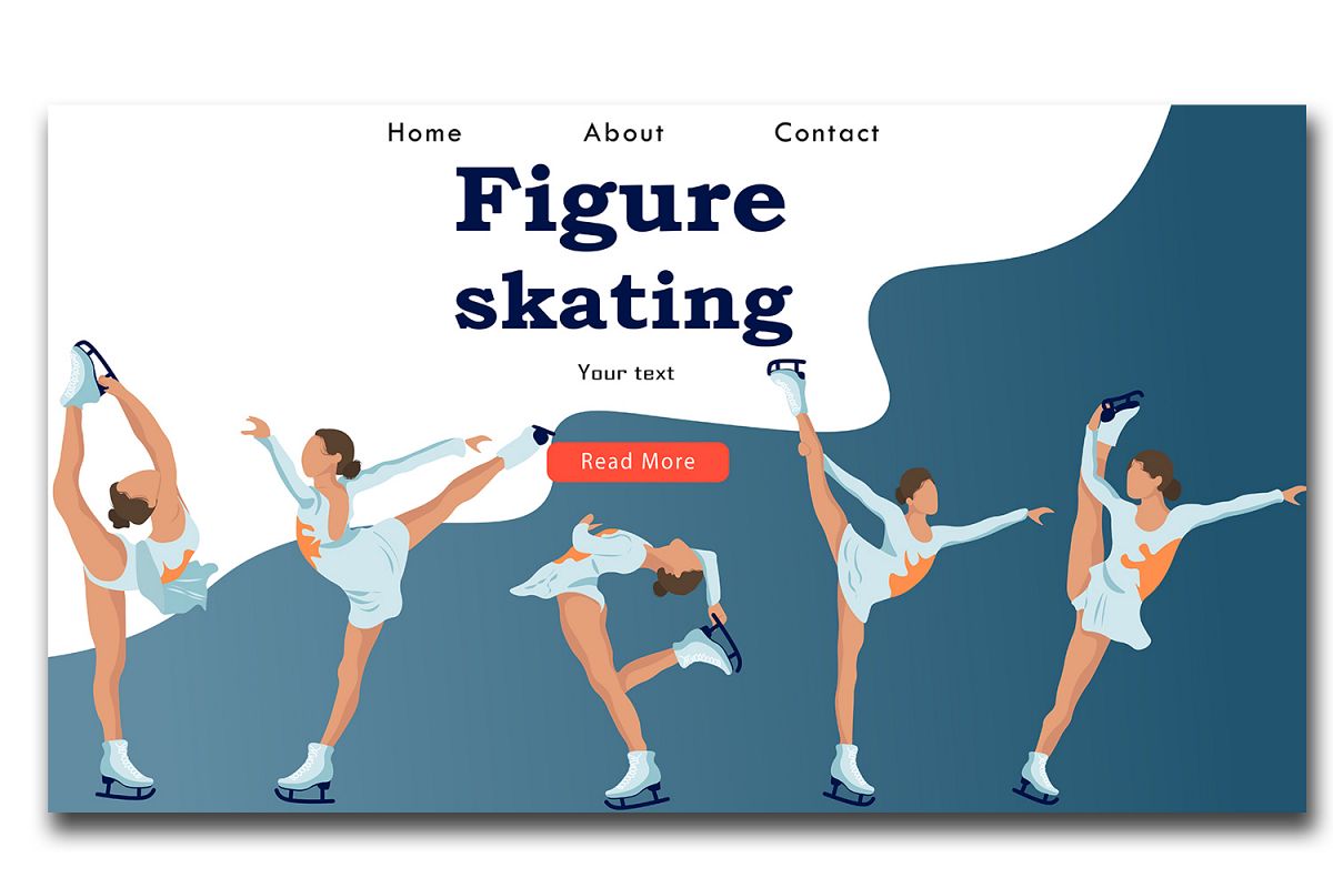  site template Figure skating (404623) sites Design Bundles