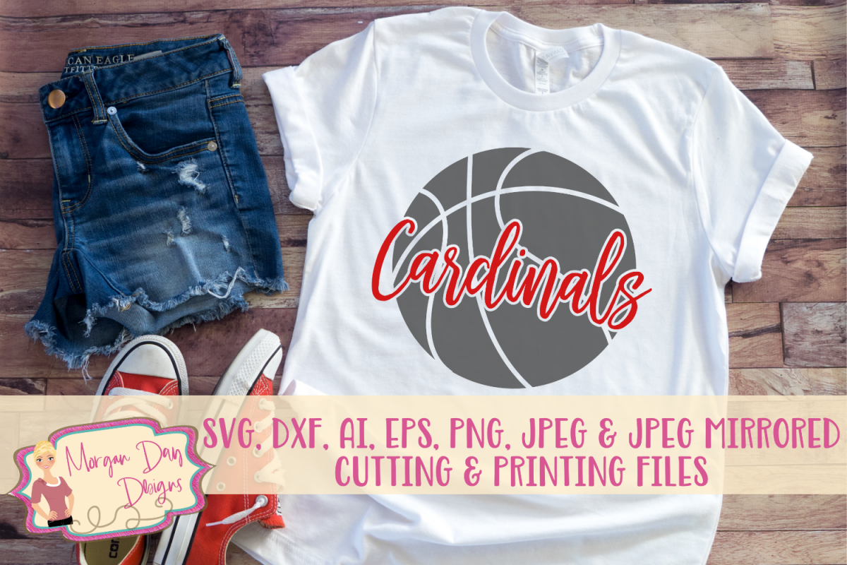 Cardinals Basketball SVG, DXF, AI, EPS, PNG, JPEG example image 1