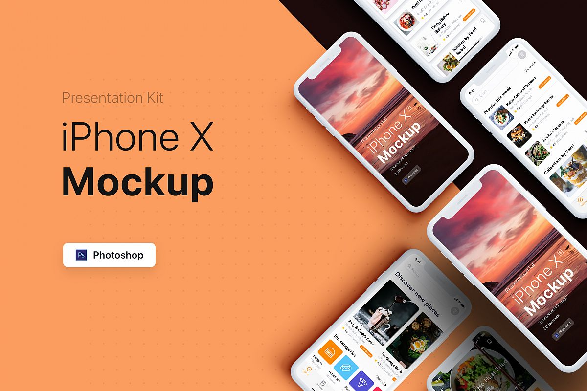 Presentation Kit - iPhone showcase Mockup_v5 example image 1