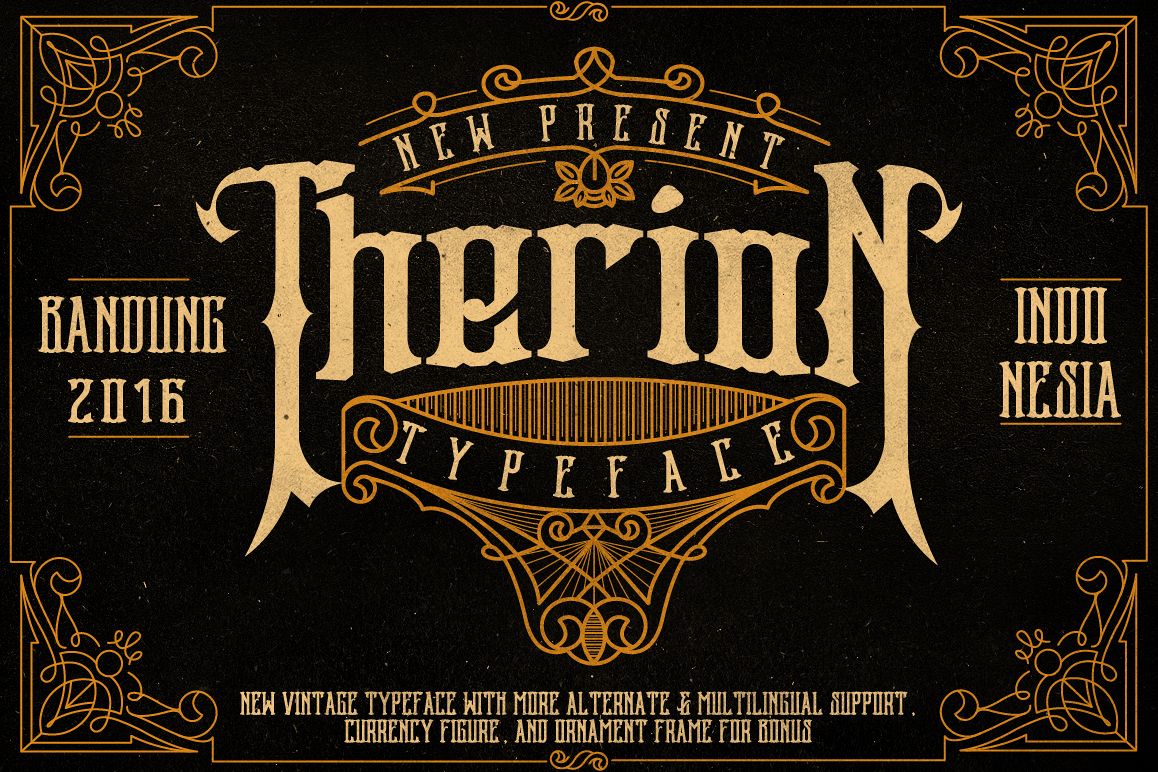 Therion Typeface + Ornament Bonus example image 1