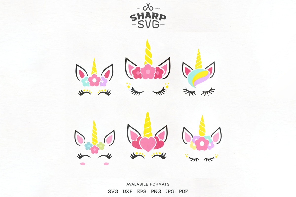 Download Unicorn SVG - Unicorn face SVG - Unicorn cut files DXF ...