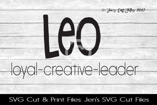 Leo Zodiac SVG Cut file example image