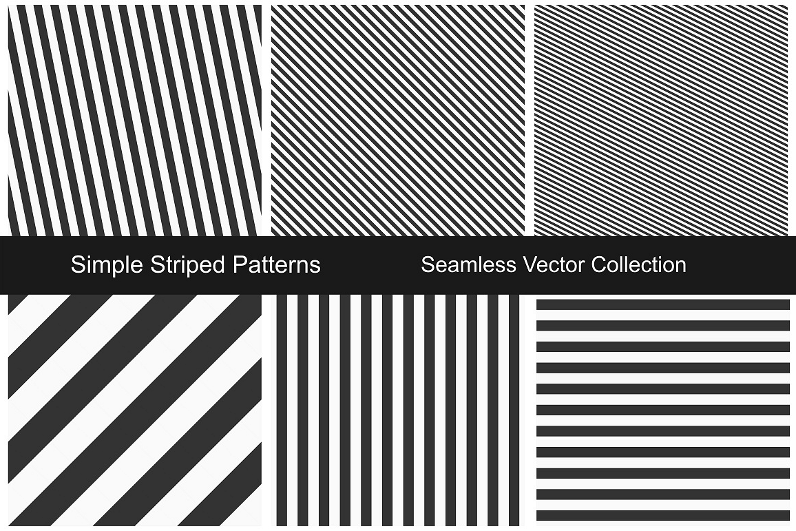 Striped seamless patterns. example image 1