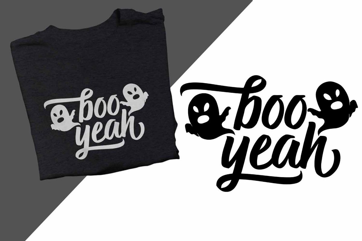 boo yeah Halloween Printable example image 1