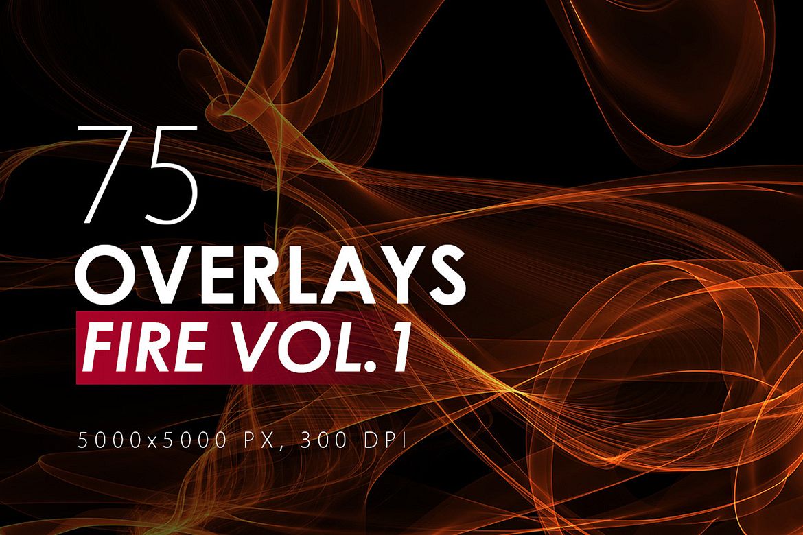 75 Abstract Fire Overlays Vol. 1 example image 1