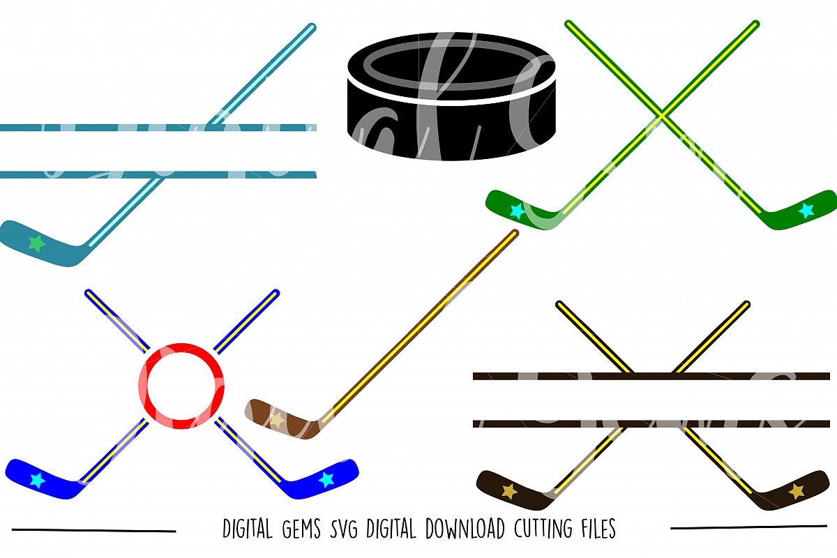 Ice Hockey SVG / PNG / EPS / DXF files example image 1