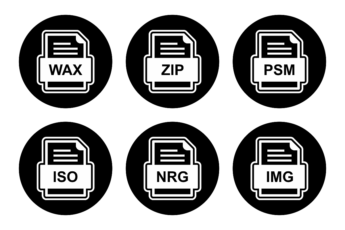 Set Of File Formats Icons example image 1