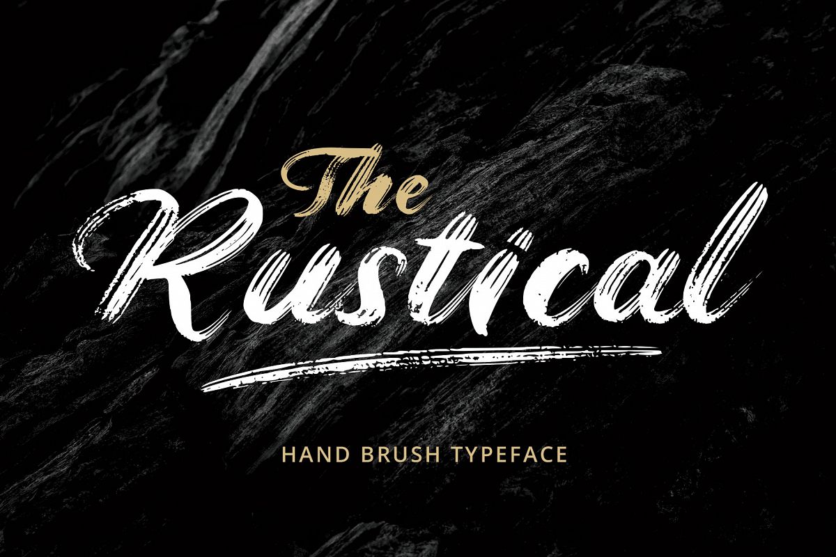 Rustical Brush Font example image 1