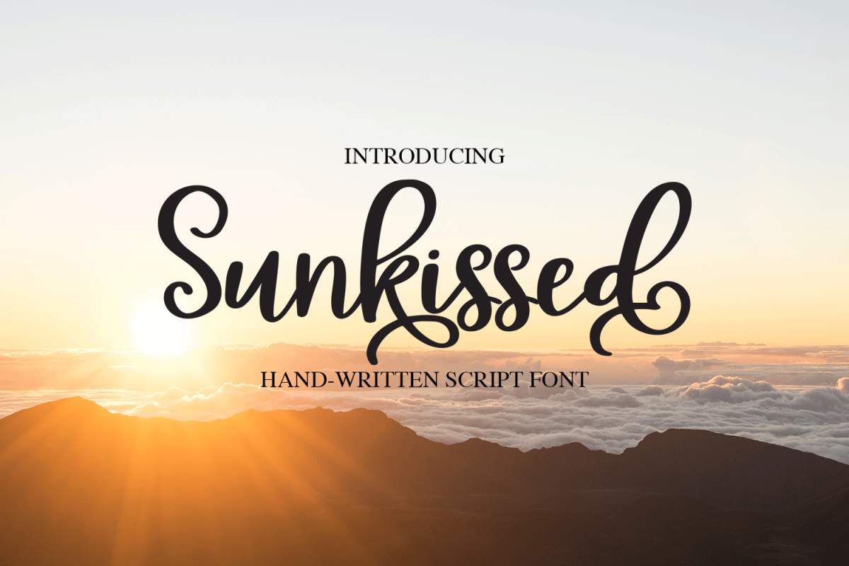 Sunkissed Script - A Hand-Written Calligraphy Font example image 1