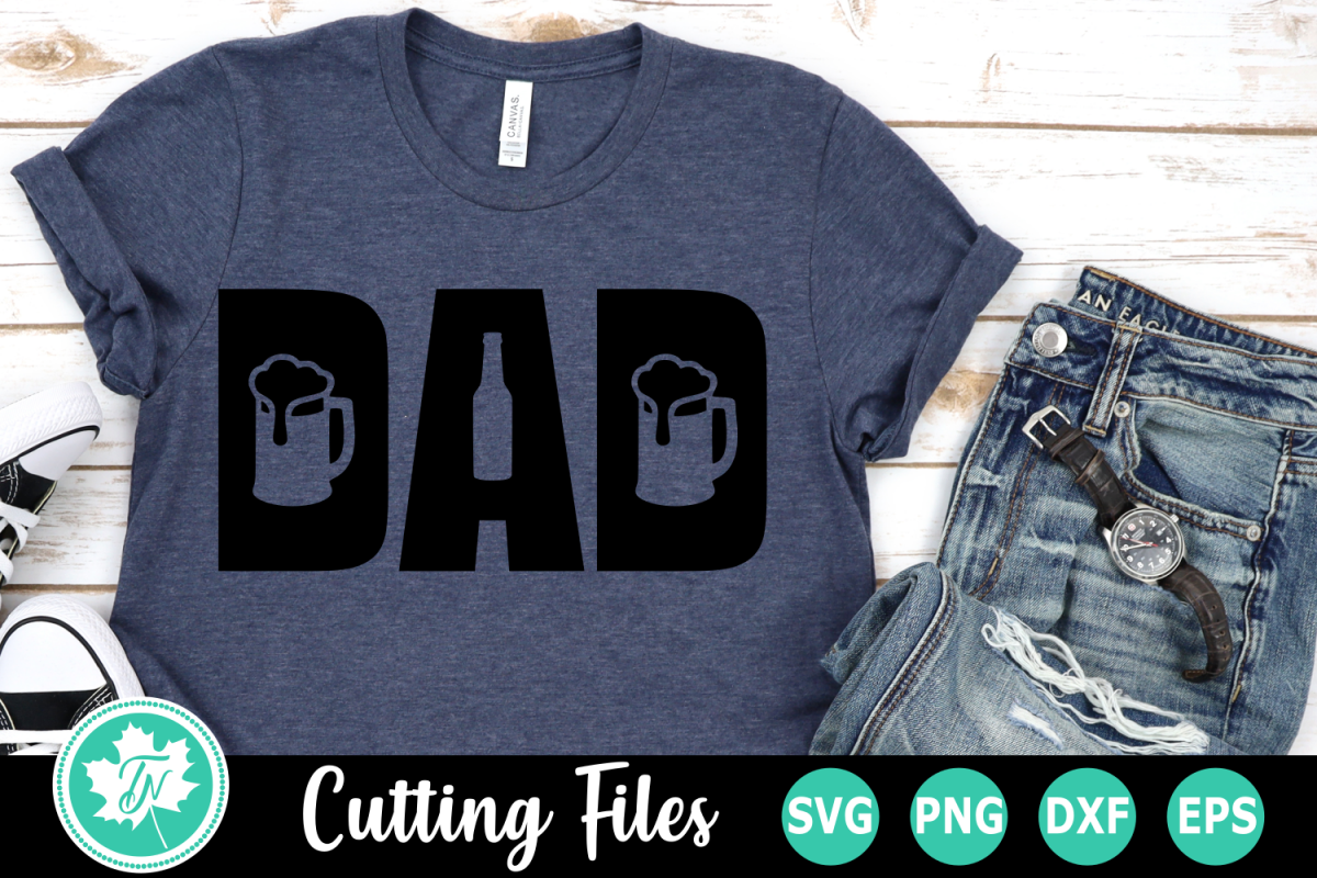 Download Dad Beer - A Fathers Day SVG Cut File (261266) | Cut Files | Design Bundles