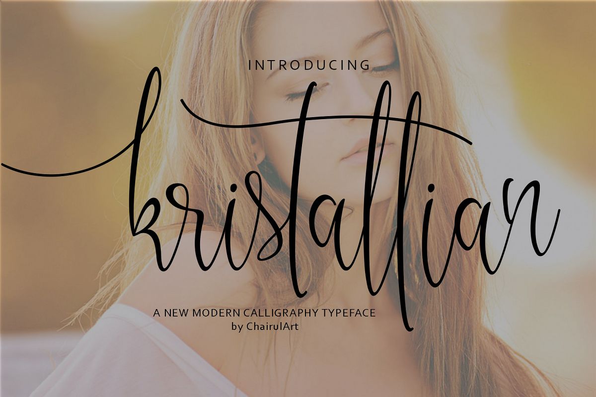 Kristallian Script example image 1
