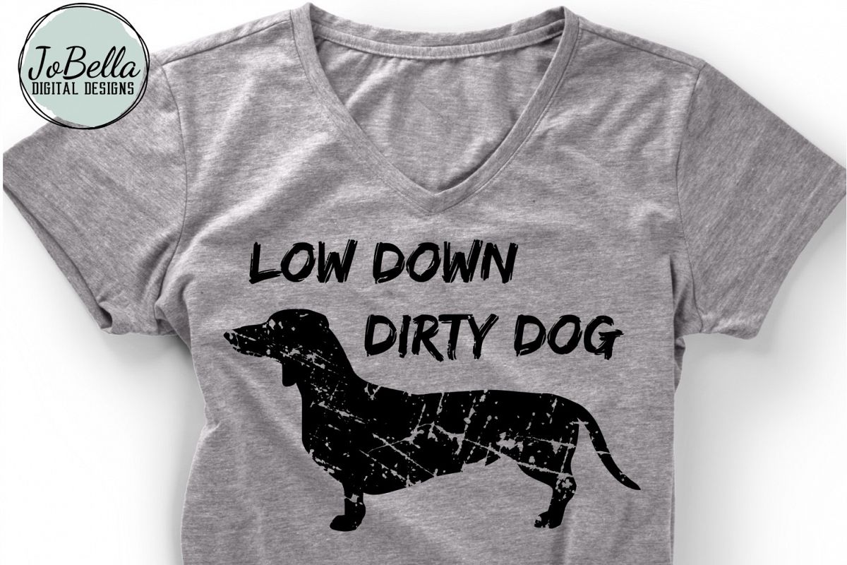 Funny Grunge Dachshund SVG and Printable Dog Lover Design example image 1